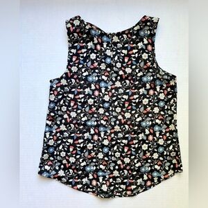 Forever 21 Women’s Black Floral Print Tank Top Size S